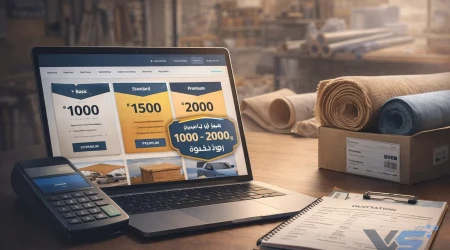 أفضل سعر لموقع احترافي: 1000 - 2000 ريال لمهن المظلات والسواتر والعوازل